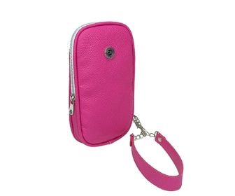 side image for Bandolera de eco cuero floater fucsia. Cruz de la Rosa. - 1