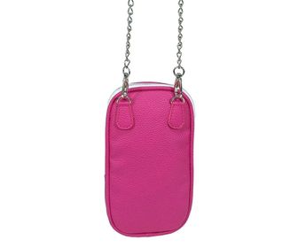 side image for Bandolera de eco cuero floater fucsia. Cruz de la Rosa. - 2