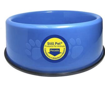 side image for Comedouro e bebedouro azul escuro M  - 1