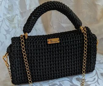 side image for Bolsa Crochê Black - Sob encomenda. - 2