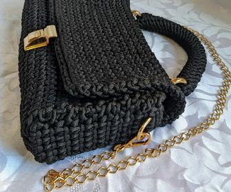 side image for Bolsa Crochê Black - Sob encomenda. - 1