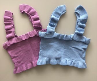 side image for Cropped Tricot Alça Babado - 1