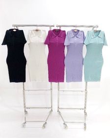 side image for Vestido Tricot de Gola - 3