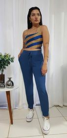 side image for Calça Jogger Moletinho - 1