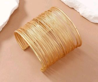side image for Bracelete minimalista dourado - 1