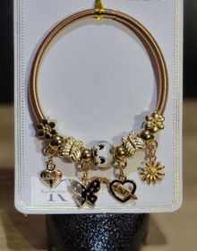 side image for Pulsera Tipo Pandora - Dorada - 2