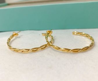 side image for Argola entrelaçada G - 1