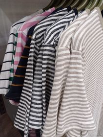 side image for Camiseta listrada masculina  - 1