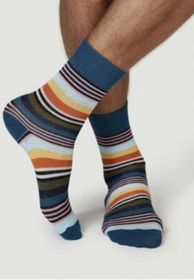 side image for Meia Cano Médio Estampada - 1