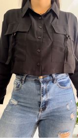 side image for Camisas Crop Top Cargo - 1
