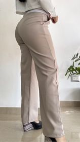 side image for Pantalón con Cinto Blanco - 1