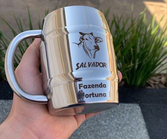 side image for Caneca Barril inox 420 ML - 1