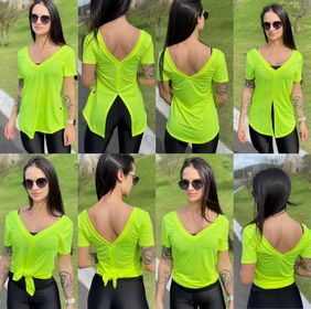 side image for Camiseta Several Amarelo Neon (P) - 2