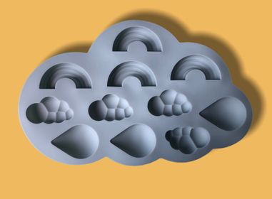 side image for Molde arcoiris/nubes/gotas - 2