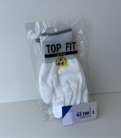 side image for Luva antiestática esd top Fit branca  - 1