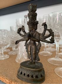 side image for Estatua de bronce diosa hindu - 1