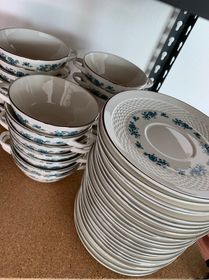 side image for Juego de 24 tazones para sopa y plato  - 1