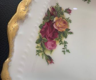 side image for Charola rectangular 30 cm “Old Country Roses” 1962 Royal Albert - 1