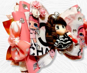 side image for 5" CC designer inspired bow - 1