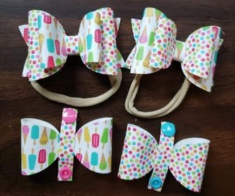 side image for 3 1/2" Belle Bowtie / Hair Bow - 3