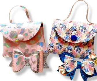 side image for Little Tote and bow set - 1