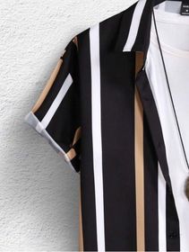 side image for Hombre camisa rayada-M - 3