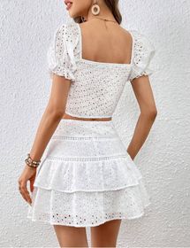 side image for Conjunto playero blanco  - 1