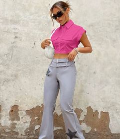 side image for Camisa con diseño de solapa-S - 2