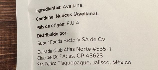 side image for AVELLANAS SIN CASCARA 200G - 2