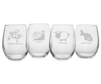 side image for Vasos De Agua Grabado - 3