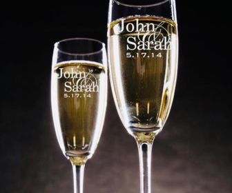 side image for Copas De Champagne Grabadas - 4