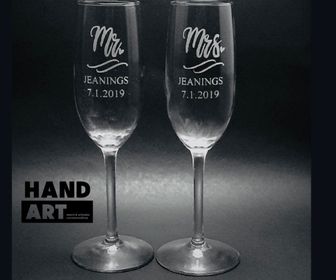 side image for Copas De Champagne Grabadas - 1