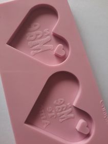 side image for Molde coração de mãe duplo  - 1