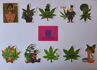 side image for Adesivo em vinil a prova de água c/ 10 unidades  - 3
