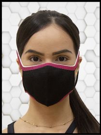 side image for Masker Sport - Preto com Rosa - G - 1