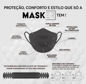 side image for Masker Casual - Rosa Brilho - G - 1