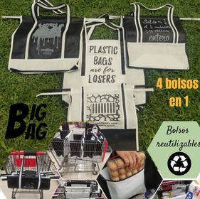 Bolsos reutilizables 4 en 1