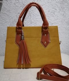 side image for Casual mostaza  y miel tipo gamuza  - 1