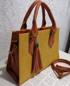side image for Casual mostaza  y miel tipo gamuza  - 2