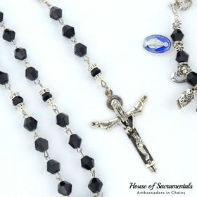 side image for Dappled Set Special - Black Our Father Diamante (8mm) - 2