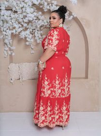 side image for VESTIDO AURORA VERMELHO G1 - 1