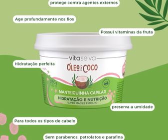 side image for Manteguinha capilar vita seiva - 1