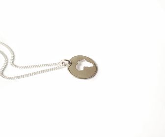 side image for Africa Disk Pendant  - 1