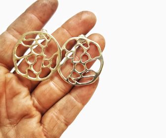 side image for Large Leones Earrings  - 2