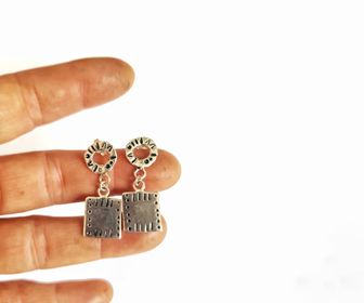 side image for Rollick Donut & Square Earrings  - 3