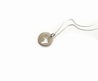 side image for Africa Disk Pendant  - 2