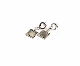 side image for Rollick Donut & Square Earrings  - 2