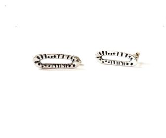 side image for Rollick Oval Studs - 2
