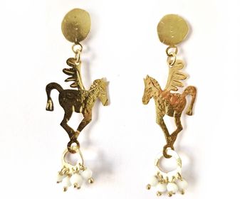 side image for Pegasus Earrings  - 2