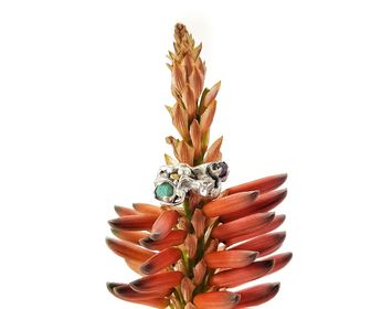 side image for Dali Roughcut Gem Ring  - 3